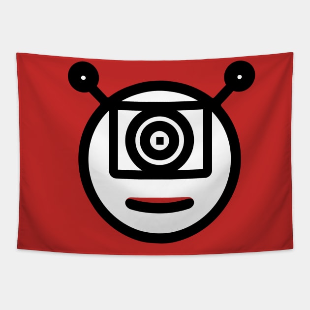 Glip Glop Alien Robot Face Tapestry by wiimi