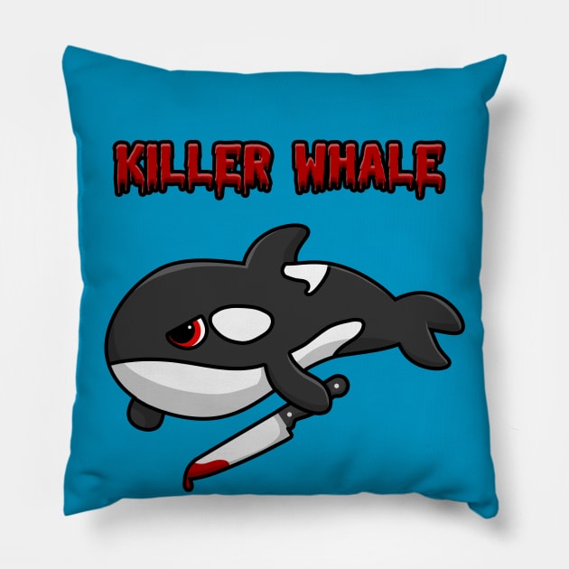 Killer Whale Pillow by WulfieTees