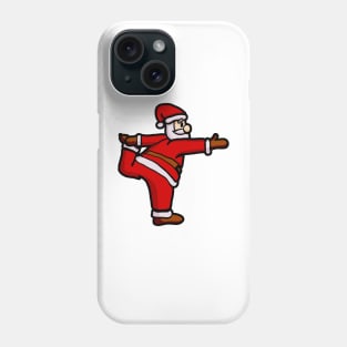 Santa Doing Yoga Christmas Matching Phone Case