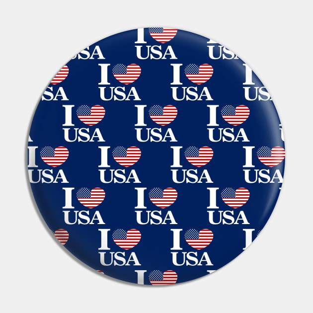 i love usa independence day 4th of july / american flag heart Pin by DragonTees