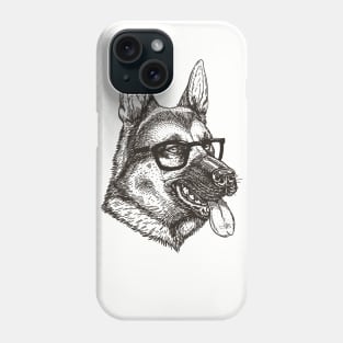 Smart German Shepherd Dog Phone Case