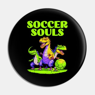 Dino Soccer Souls Pin