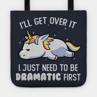 I Just Need To Be Dramatic Lazy Unicorn Gift Tote