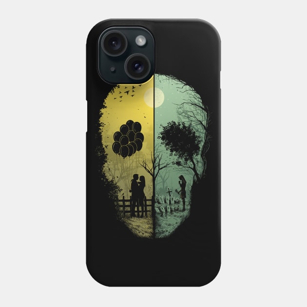 Skull Story Phone Case by RonnCabardo