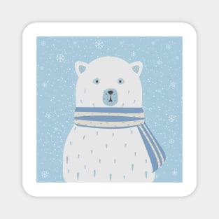 Winter Bear Magnet