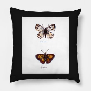 Two British Butterflies Pillow