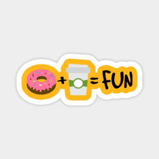 Donuts + Coffee = FUN Magnet