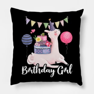 Alpaca Llama Cactus Girls Birthday Animal Lover Cute Pillow