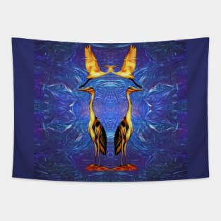 Birds in symmetry. Tapestry