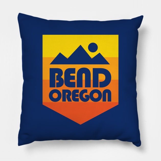 Bend Oregon Mountains Pillow by PodDesignShop