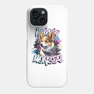 Imma Monsta! CORGI | Whitee | by Asarteon Phone Case