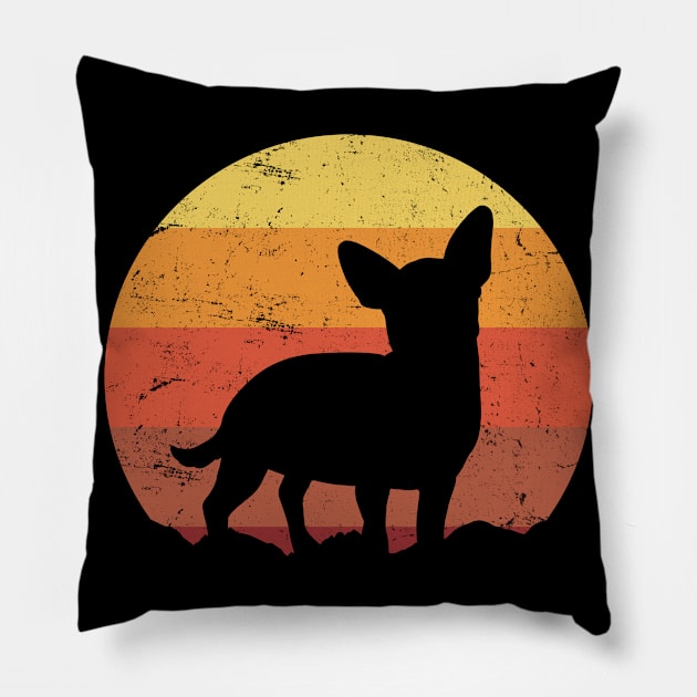 Chihuahua Dog Vintage Pillow by CreativeGiftShop