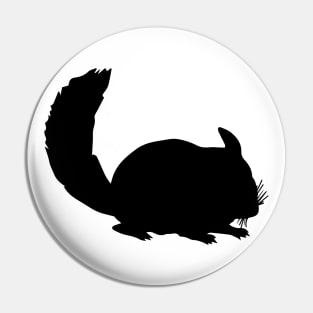 Chinchilla Silhouette Pin