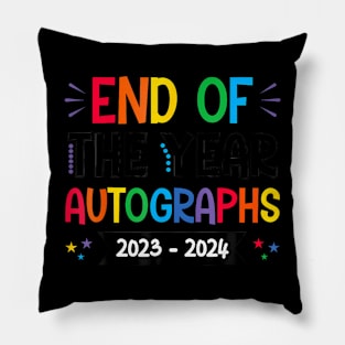 End Of The Year Autographs 2023/2024 Last Day of School Pillow
