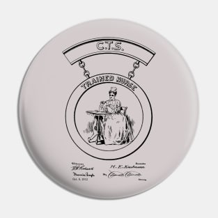 Retired Nurse Gift Patent Print Nurse's Pin 1912 Pin