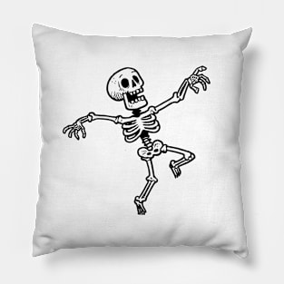 Dancing Skeleton Pillow