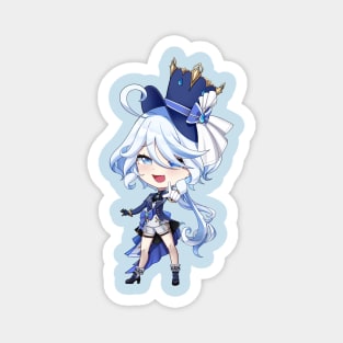 Furina De Fontaine Focalors Hydro Archon Genshin Impact Chibi Magnet