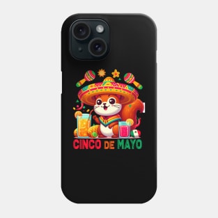 Cinco De Mayo Niche Funny Mexican Cat Lover Fiesta Party Cute Phone Case