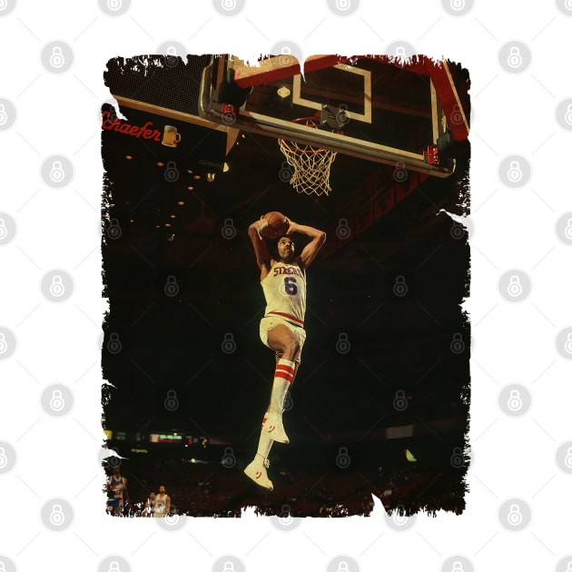 Julius Erving - Vintage Design Of Basketball by JULIAN AKBAR PROJECT