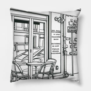 Cafe in Paris Pillow