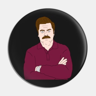 Ron Swanson Pin