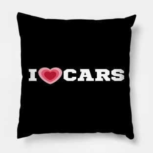 I Love Cars/I Heart Cars Shirt Pillow