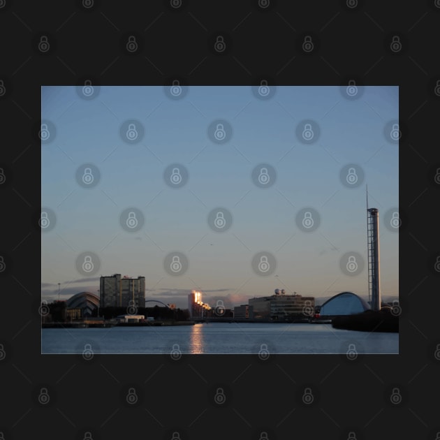 Scottish Photography Series (Vectorized) - River Clyde Sunset by MacPean