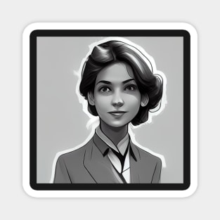 Female scientist | Comics style Magnet