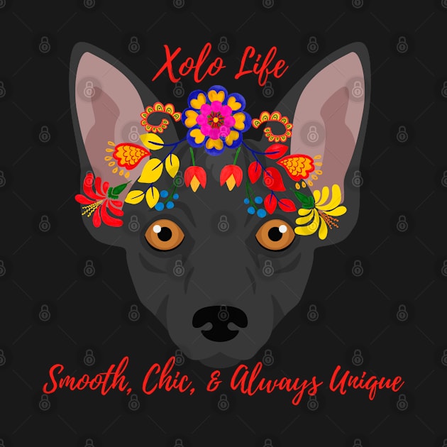 Floral Xolo Dog-Smooth Chic & Always Unique by jlee