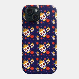 Sugar Skull Pattern Phone Case