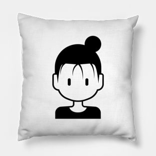 Minimalism Girl #7 Pillow