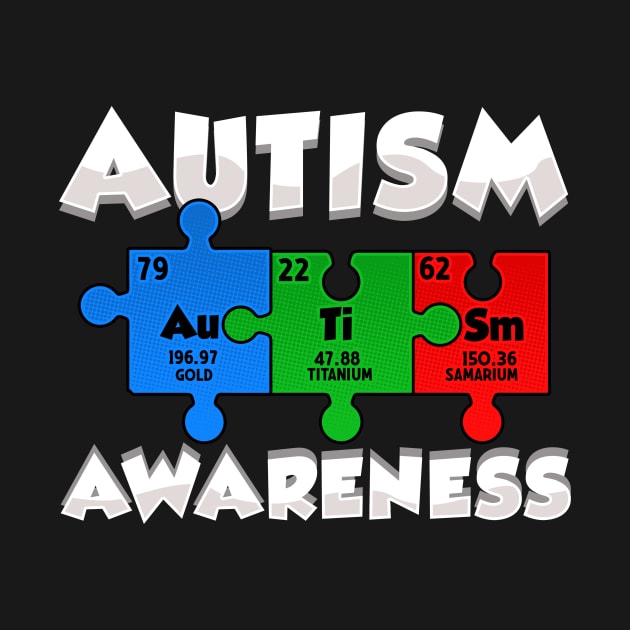 Chemistry Autism Awareness Puzzle Elements by theperfectpresents