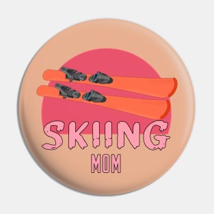 Skiing Mom Pin