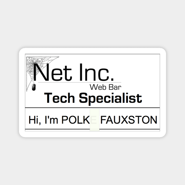 Polk's Nametag Magnet by Swift Art