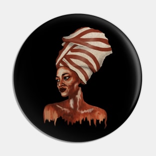 Beautiful African woman Dripping Melanin Pin