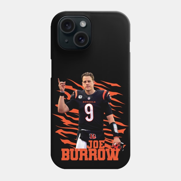 Joe Burrow Phone Case by Nagorniak