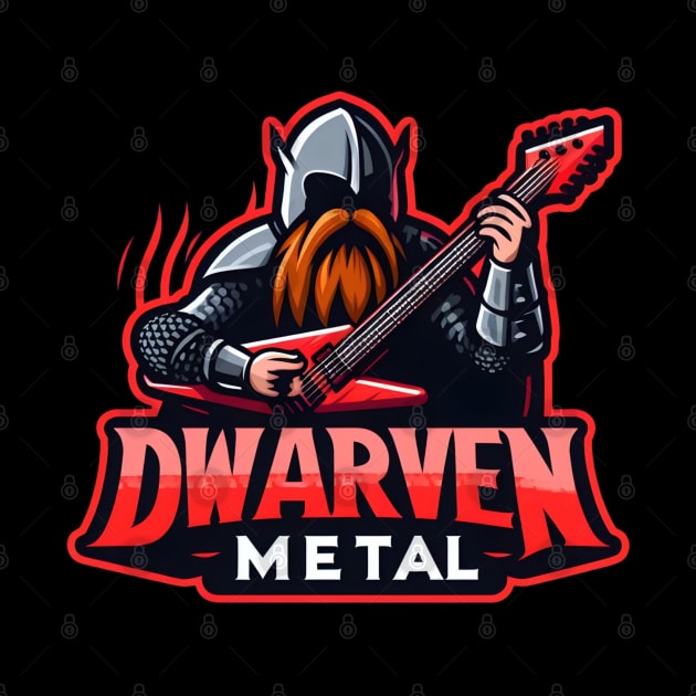 Dwarven Metal - Dwarf Guitarist - Fantasy by Fenay-Designs