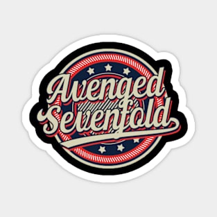 Graphic Aesthetic Avenged Proud Name Circle Vintage Art Magnet