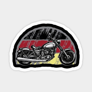 Retro Motorcycle Magnet