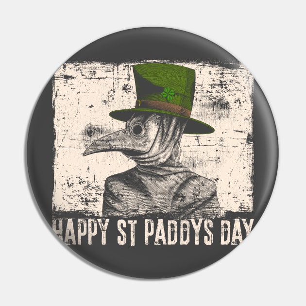 Plague Doctor Paddys Day Pin by MandeesCloset