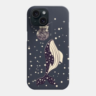 Spaceman catches whale Phone Case