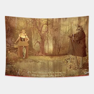 Once upon a time... Red Riding Hood (Old Edition) Tapestry