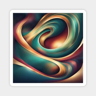 Abstract swirls art. Magnet