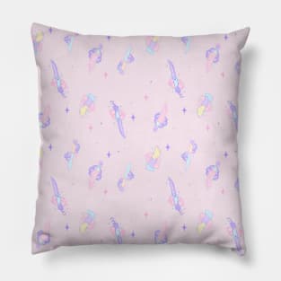 Pastel Knives (Repeating pattern) Pillow