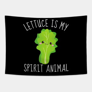 Lettuce: My Crisp and Crunchy Spirit Animal Tapestry