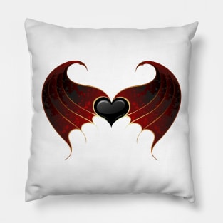 Gothic vampire heart Pillow