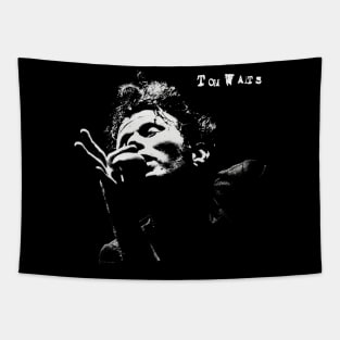 Retro Portrait Tom Waits Tapestry