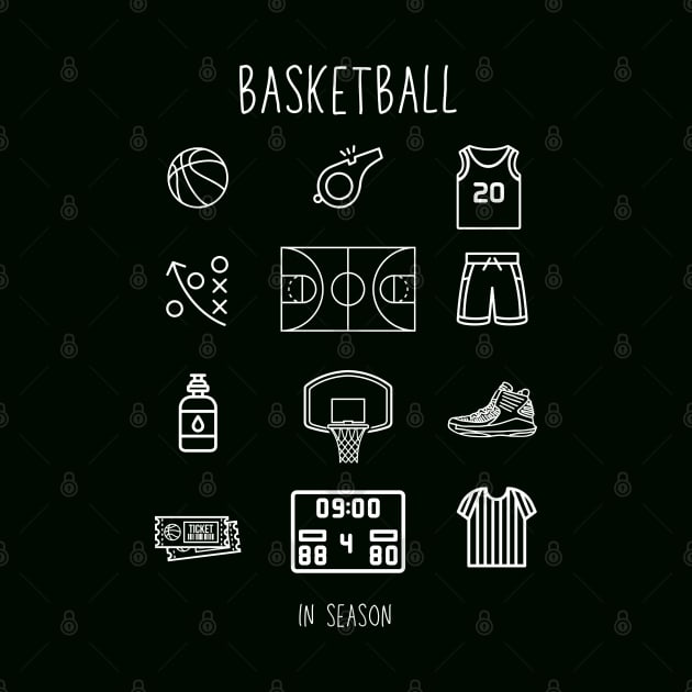 Basketball | Sports Fan | In Season | Ready To Play by JENXTEES