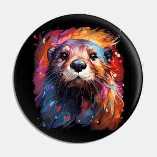 Otter Rainbow Pin