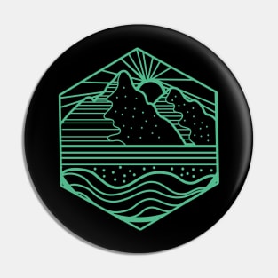 mountain view Pin